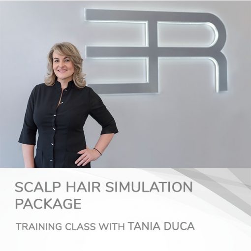 Scalp hair simulation course